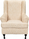 Wing Chair Slipcovers, 2 Pack Stretch Spandex Wing Back Chair Covers Diivan Slipcover Tr&uuml;kitud Wing Back Chair Slipcovers M&ouml;&ouml;bli kaitsja Diivan pehme elastse aluse jaoks