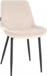 CLP Victoria s&ouml;&ouml;gitoatool, sametkattega polsterdatud tool, koos p&otilde;randakaitseplaadiga, v&auml;rv: V&auml;rv: kreemikas