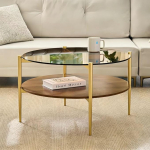 Shrine pruun &uuml;mmargune kohvilaud