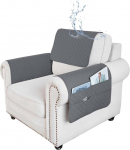 3 St&uuml;ck Sofa Kopfst&uuml;tzenbezug Set f&uuml;r Relaxsessel rutschfeste Armlehnenbez&uuml;ge mit Aufbewahrungstaschen Fuzzy Waschbar Couch Protector M&ouml;bel Zubeh&ouml;r