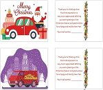 50 St&uuml;ck Weihnachtsfeiertage Winter Post Carrier Dankesch&ouml;n Postkarte Brief Set 10,2 x 15,2 cm Weihnachten Urlaub Jahreszeiten Frohes Neues Jahr Gesch&auml;ft Kirche Dankeskarten f&uuml;r Post Gru&szlig; Post