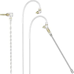 Cubilux 3,5 mm MMCX kaabel koos vibromikrofoniga, MMCX asenduskaabel koos mikrofoniga SE215, SE315, SE425, SE535 ja muudele seadmetele.