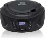 Roadstar CDR-375D+/BK kaasaskantav raadio CD m&auml;ngija, CD-MP3 m&auml;ngija, CD-R, CD-RW, raadio DAB/DAB+/FM, USB, AUX-IN, Stereo, kaugjuhtimispult, k&otilde;rvaklappide v&auml;ljund, mustas toonis