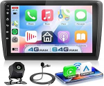 4G+64G Autoradio Android 15 f&uuml;r Seat Ibiza 2016-2017, 9 Zoll 1280 * 720P HD puuteekraaniga Autoraadio koos Drahtlos Carplay Android Auto GPS Wi-Fi USB Bluetooth 5.0 FM RDS Radio Tagasiside kaamera