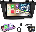 Androidi autoraadio Mazda 5 2011-2013 juhtmevaba Carplay ja Android Car, 9-tolline HD puuteekraaniga autoraadio GPS/WiFi/Bluetooth/EQ/FM RDSiga