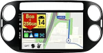 [8G + 256G, 8-tuumaline] Android 12 IPS autoraadio VW Tiguan 1 NF (2006-2017) jaoks - Traadita CarPlay/Android Car/DSP - LED-kaamera ja mikrofon - 9-tolline 2 DIN - DAB roolijuhtimispuldi kiire k&auml;ivitamine