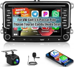 [4+64G] Android 13 autostereo VW Golf 5 6 Passat Polo Tiguan Touran Caddy Skoda Seat juhtmevaba Carplay & Android Car - 7-tolline IPS puuteekraaniga raadio koos WiFi AI DSP FM/RDS raadioga + tagurduskaamera