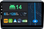 9-tolline Android 14 autoraadio koos Fiat Ducato Citroen Jumper Peugeot Boxer Octa Core 6GB 128GB sisseehitatud 4G LTE CarPlay & Android Car DSP DAB HDMI Dual Band WiFi Bluetoothiga