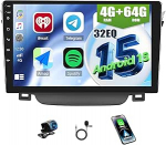 CAMECHO 4+64G 9-tolline Android 15 autoraadio Hyundai i30 2011-2015 koos tagurduskaameraga AHD, traadita Carplay 2Din Bluetooth raadio 32EQ FM RDS GPS WiFi Android auto peeglilink HD puuteekraaniga