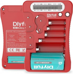 DLYFULL LCD universaalne patareide tester AA, AAA, C, D, 9V digitaalne tester patareide tester CR123A, CR2, CRV3, 2CR5, CRP2 patareide tester 1.5V ja 3V nupukestele (punane)
