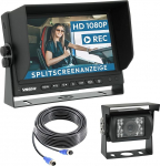 VSG 24 tagurduskaamera 7-tolline HD stardikomplekt koos kaamera, monitori, kaabliga - veekindel &ouml;&ouml;vaatlus 12V-24V Lihtne paigaldus / vastupidav tagurduss&uuml;steem auto haagissuvilale haagisele haagissuvilale matkaautodele.