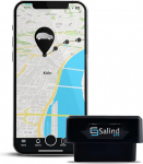 SALIND GPS Tracker Car, Vehicles and Trucks OBD2 Plug - Tracking Transmitter Car with Location - Theft Protection for Vehicles - Online Worldwide Real Time Tracking with App (for iOS and Android)