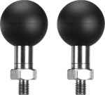 FANAUE 1-tollise kuuli adapteri &uuml;hilduv RAM Mounts B suurus Double Base Arm M6 x 1.0 keermega postidega, laiendatav &uuml;hendus mis tahes 1-tollise kuuliga mootorratta telefoni hoidja toega, 2-pakk