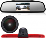 HD 1280 x 720 pikslit tagaluugi k&otilde;rge katuse pidurivalgustuse tagantvaate kaamera 3. piduritule tagurduss&uuml;steemis + 4,3-tolline LCD tahavaatepeegel T6 Transporter Business MPV SUV Bussile