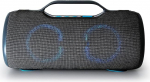 Boompods Rhythm 60 kaasaskantav Bluetooth-k&otilde;lar - veekindel kast LED-valgustuse ja 60 W v&otilde;imsusega, 10-tunnine aku ja topeltpaaritamine, peok&otilde;lar reisimiseks, vannituppa, hall/sinine