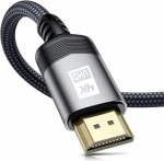 AviBrex 4K HDMI kaabel, 4K @ 60Hz 18Gbps kiire HDMI 2.0 nailonist punutud kaabel, kullatud &uuml;hendused Ethernet / Audio tagasikanaliga, &uuml;hildub videoga 4K UHD 2160p, HD 1080p