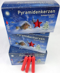 Ebersbacher, k&uuml;&uuml;nlad v&auml;&auml;rtuspakendis 150 p&uuml;ramiidk&uuml;&uuml;nla, punane, 14 x 74 mm (PK 50/500) (3 x 50 tk)