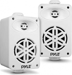 Pyle Bluetooth-k&otilde;larikarbid - 200 W 3,5-tolline 2-k&auml;iguline komplekt v&auml;ljas, ilmastikukindel, valge 1/2-tolline tweeter, kiir&uuml;hendus, kompaktsed v&auml;lisk&otilde;larid aeda, paati ja v&auml;litingimustes kasutamiseks