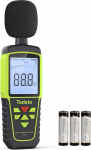 Decibel Meter, Tadeto Sound Level Meter Portable dB Meter 30dB to 130dB (5 Measuring Range) Backlight LCD Display, MAX/MIN, Acoustic and Visual Alarms, Data Hold, A/C Weighted