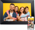 Frameo Digitaler Bilderrahmen VESWWE 10.1 IN Digitaler Bilderrahmen WiFi 1280x800 IPS puuteekraan 32GB Speicher Auto-Rotation Sofortiges Teiliges von Fotos und Videos &uuml;ber die Frameo-App