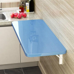 Heavy Duty Wall Mounted Folding Table with Bracket - Space-Saving Design for Kitchen Laundry Room Home Bar & Office - Multifunctional Wall Table for Dining & Work