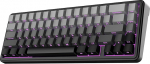 EPOMAKER x Aula F65 mehhaaniline klaviatuur juhtmevaba, kohandatud m&auml;nguklaviatuuri tihend koos hot-swapiga, RGB, Bluetooth/2.4GHz/kaabel, m&auml;&auml;ritud lineaarsed l&uuml;litid (Ombre Black, Reaper Switch)