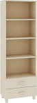 vidaXL Highboard Bookcase, Tall Cabinet, Standing Display Cabinet, Standing Shelf, Wall Shelf, Cupboard, Shelf, Honey Brown, 60 x 35 x 180 cm, Solid Pine Wood