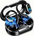 2026 Bluetooth-k&otilde;rvaklapid, traadita Bluetooth 5.4 Sport Deep Bass, 50 tundi m&auml;nguaega k&otilde;rvaklappides 4 ENC m&uuml;ravastase mikrofoniga, IP7 veekindlad k&otilde;rvaklapid, LED-ekraan t&ouml;&ouml;ks/&otilde;ppimiseks