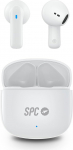 SPC Zion 2 Play Bluetooth k&otilde;rvaklapid 28-tunnise aku kestvusega mitme laadimisega, v&auml;ga kompaktne, k&auml;ed-vabad k&otilde;ned, h&auml;&auml;lassistent ja v&auml;ga v&auml;ike USB-C laadimiskohver - valge