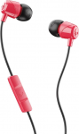Skullcandy Jib In-Ear m&uuml;rasummutusega k&otilde;rvaklapid mikrofoni ja kaugjuhtimispuldiga k&auml;ed-vabadeks k&otilde;nedeks, kerge, stereoheli ja t&auml;iustatud alus, 3,5 mm juhtmega pistikupesa, punane/must