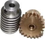Mootori hammasratas, hammasratas, modulaarne hammasratas, 1 komplekt 1M 20T Worm Gear, spiraalratas, 1:20, reduktsioonisuhe, vaskist Worm Gear komplekt, 1 moodul, 20 hammast, spiraalratas Pinion Spur Cone (Rod Hole 5 mm, Gear Hole 6