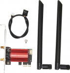 Vikye WIFI 6E PCIe WiFi kaart lauaarvutile, Bluetooth 5.3, 3-bandiline traadita adapter MU MIMO-ga, toetab Windows 11, 10 (AX210 Pro)