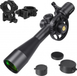 WestHunter Optics WHT SFIR FFP-Series Compact Competition Rifle Scope 1/10 MIL First Image Plane Red Lighting Etched Glass Reticle 30mm Center Tube Tactical Precision Optics for Shooting