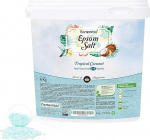 Nortembio Epsom Salt 100% Fragrances Tropical Coconut 6 kg - Looduslik magneesiumiallikas | C- ja E-vitamiiniga niisutav | L&otilde;&otilde;gastumiseks, spaa- ja nahahoolduseks + tasuta e-raamat.