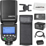 Godox V860III-N TTL 2.4G GN60 HSS kaamera v&auml;lklambi koos 10 kiirusega reguleeritava modelleerimisvalgusega, &uuml;he v&otilde;tmega l&uuml;liti TTL + 2600 mA, &auml;&auml;rmiselt kiire taastumisega liitium aku Speedlite Nikonile (Godox V860III-N)