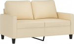 Willood diivanitool, diivanitool k&auml;etugedega, seljapadi, Chaise Longue klubitool, polsterdatud tool, kreemikas, 120 cm, individuaalsed diivanid