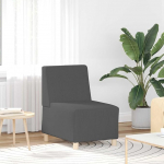 Modulaarne k&auml;edeta diivan, tumehall, Corduroy kangas, 55 x 74 x 82 cm, mitmek&uuml;lgne elutoa diivan pehme katte ja tugeva vineerist raamiga, sobib ideaalselt magamistuppa ja v&otilde;i laiendatavaks diivanikomplektiks.