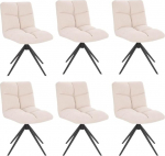 Home Deluxe - Noda s&ouml;&ouml;gitoa toolid, 6 tooliga komplekt, v&auml;rv: Pehme polsterdus, maksimaalne koormus 120 kg, k&ouml;&ouml;gitoolid, s&ouml;&ouml;gitoa toolid.
