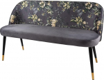 Riess Ambiente Design Pink PR&Ecirc;T-&Agrave;-Porter Hall sametist lillemustriga ja kuldse jalapealsega pink PR&Ecirc;T-&Agrave;-Porter