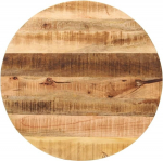 Homgoday lauaplaat, asenduslauaplaat, puidust lauaplaat, asenduslaud kohvilauda, k&uuml;ljelaua, s&ouml;&ouml;gilaua, kohvilaud, diameeter 80 x 1,5 cm, &uuml;mmargune, t&ouml;&ouml;tlemata, massiivne mangopuit.
