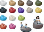 Sunnypillow XL Bean Bag koos t&auml;idisega, 100 cm l&auml;bim&otilde;&otilde;t, 2-in-1 funktsioon istumiseks ja lebotamiseks v&auml;ljas ja siseruumides lastele ja t&auml;iskasvanutele, saadaval erinevates v&auml;rvides ja suurustes.