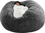 Multifunktsionaalne Bean Bag Chair Bean Bag Cover, suured t&auml;iskasvanud lapsed elutoa m&ouml;&ouml;bel, pehme ja mugav Bean Bag Cover, saab l&otilde;&otilde;gastuda ja magada lihtne puhastada (ilma t&auml;idiseta) (180 cm)