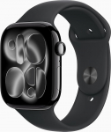 Apple Watch Series 11 [GPS, 46 mm] alumiiniumist korpus Diamond Black koos spordirihmaga Black, M/L (uuenenud)
