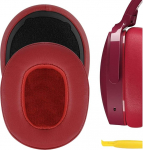 Geekria QuickFit proteiinnahast asendusk&otilde;rvapadjad Skullcandy Crusher Wireless, Crusher Evo, Crusher ANC, Hesh 3 k&otilde;rvaklappidele, k&otilde;rvapadjad, k&otilde;rvakomplektid, k&otilde;rvaklapid, remonditarvikud (punane)
