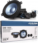1 komplekt 2-Way s&uuml;steem, mis &uuml;hildub Alpine SXE-13CS 5,25 tolli 13,00 cm 130 mm l&auml;bim&otilde;&otilde;duga 40 Watt RMS 250 Watt Max 2 tweeterit 2 tweeterit 4 Ohm paari kohta