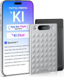 AI helisalvesti, notta Memo digitaalne helisalvesti koos kohvriga, AI transkriptsioon ja kokkuv&otilde;te 58 keeles, 2000h m&auml;lu, &uuml;he nupuga salvestamine k&otilde;nede, koosolekute, intervjuude, loengute jaoks.