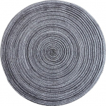 AMDXD 4 taldriku komplekt Elegantne &uuml;mmargune puuvillane taldriku komplekt Boho kootud ringi mustriga mittelibisev taldriku hall must kodu restorani s&ouml;&ouml;gilauale 30 cm