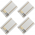 Platsialused, kuumakindlad platsialused, plekikindlad, libisemiskindlad pestavad PVC-platsialused, kootud vin&uuml;&uuml;lplatsialused, komplekt 4 (must)/285 (v&auml;rv : Off-White)