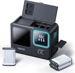 llano NP-BX1 aku ja LCD-laadija kolme pesaga