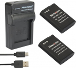 Newmowa&reg; EN-EL23 asendusaku (2-pakk) ja kaasaskantav Micro USB laadija komplekt Nikon EN-EL23 ja Nikon Coolpix B700, P600, P610, P610s, P900, P900s, S810c kaamerale (2 akut+1 laadija)